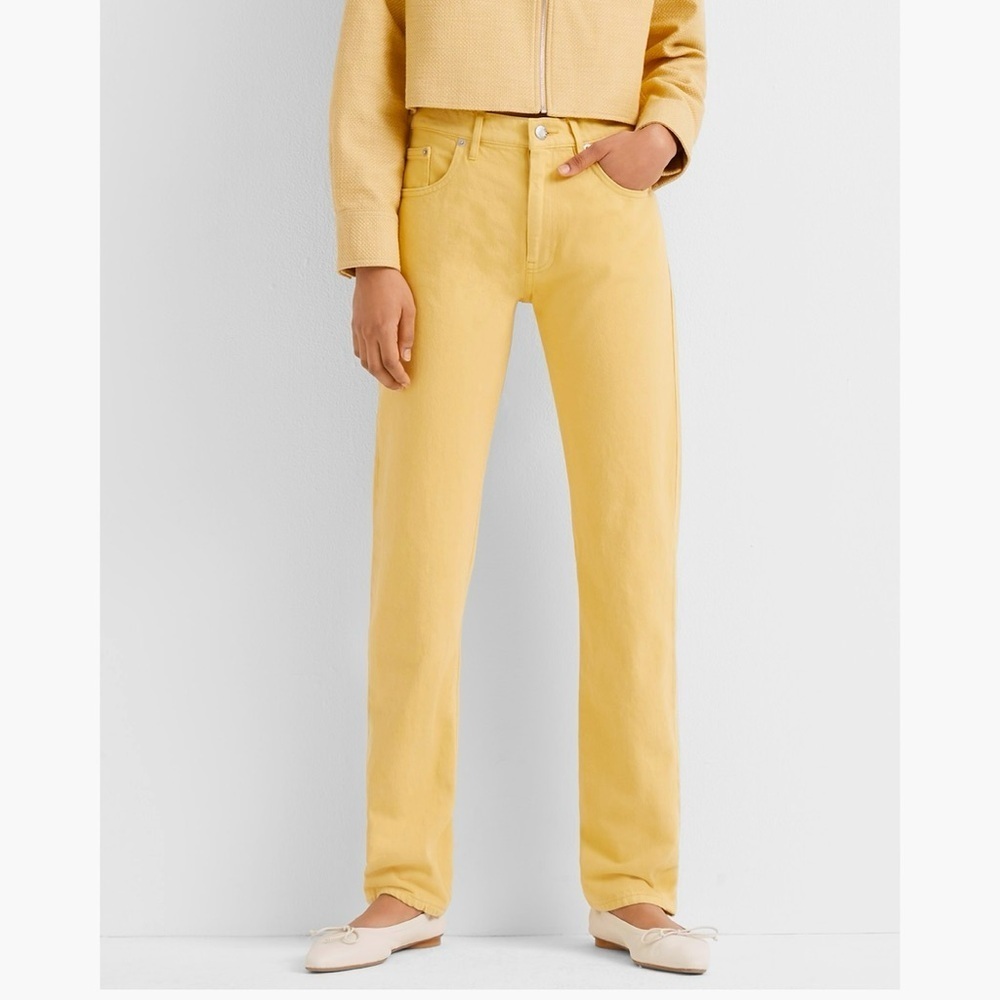 Club Monaco Jeans Yellow Women Size 27 The Relaxed Slim